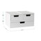 Martha Stewart Weston Stackable White Engineered Wood Boxes with Drawers, Office Desktop Organizers, Set of 3 LY-E115118A-3-WH-MS - alternate 10